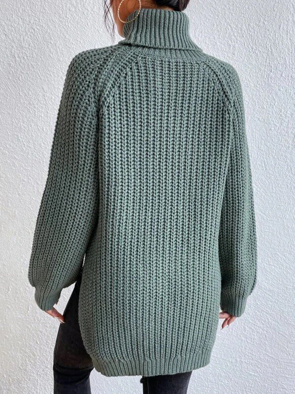 Ashlee Chunky Knit Turtleneck Pullover Sweater