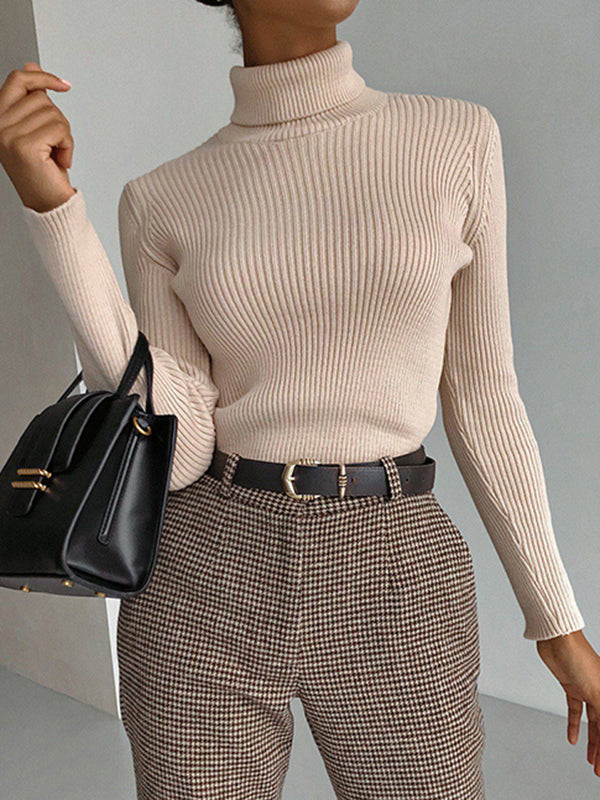 Celeste Ribbed Turtleneck Sweater