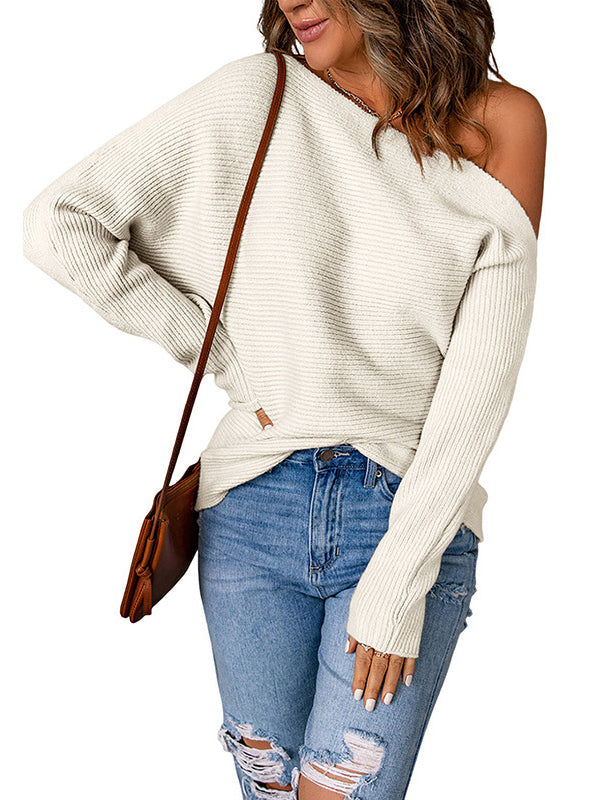 Leah Off-the-Shoulder Knit Sweater