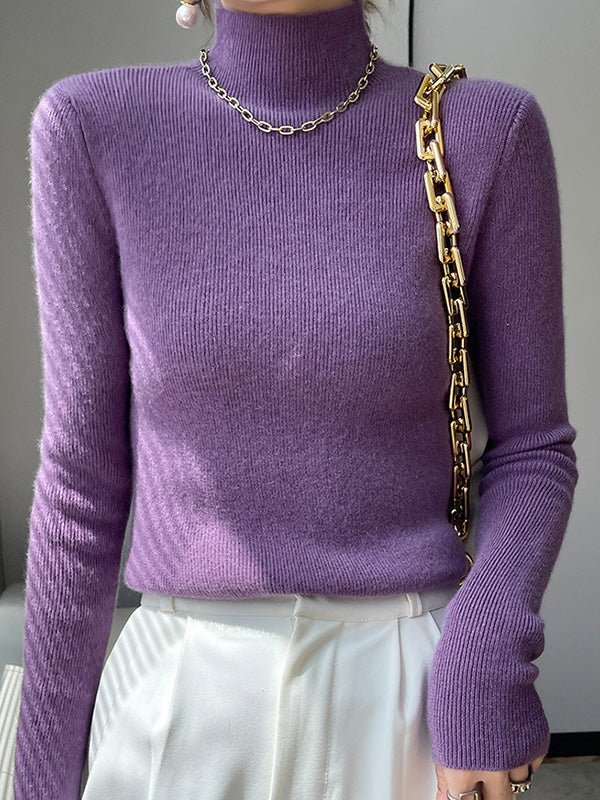 Adriana Soft-Knit Turtleneck Sweater