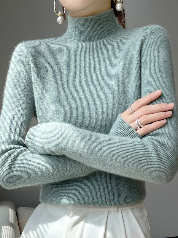 Adriana Soft-Knit Turtleneck Sweater