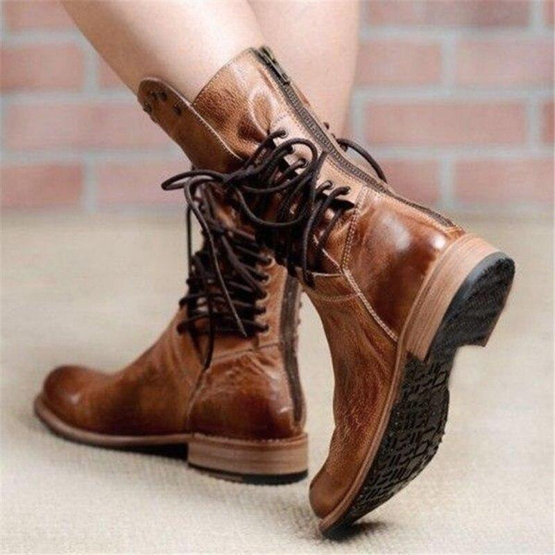 Wynona Vintage Rustic Leather Boots