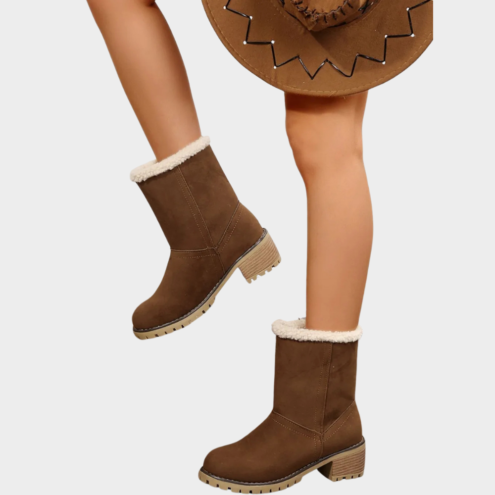 Brynn Stylish Mid-Heel Winter Boots