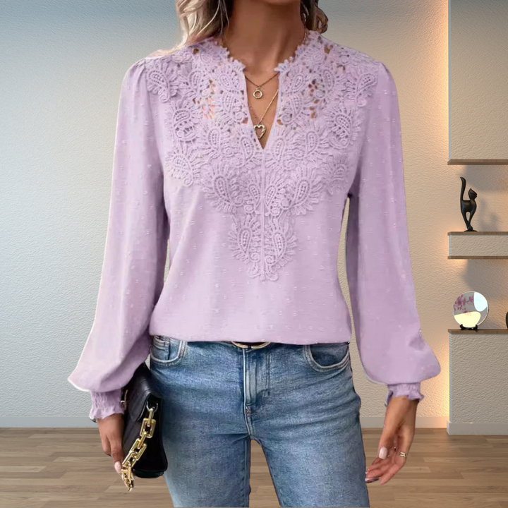 Louise Lace-Detail Sweater