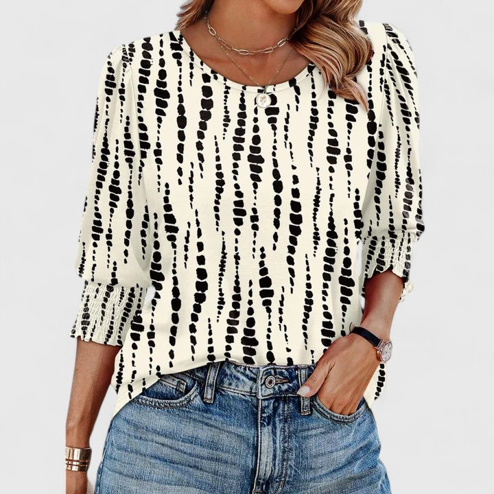 Amara Chic Smocked Blouse