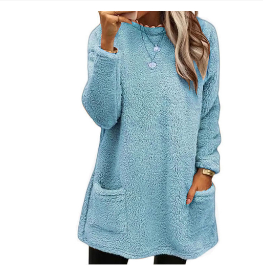 Lucy Long Fleece Pullover Sweater