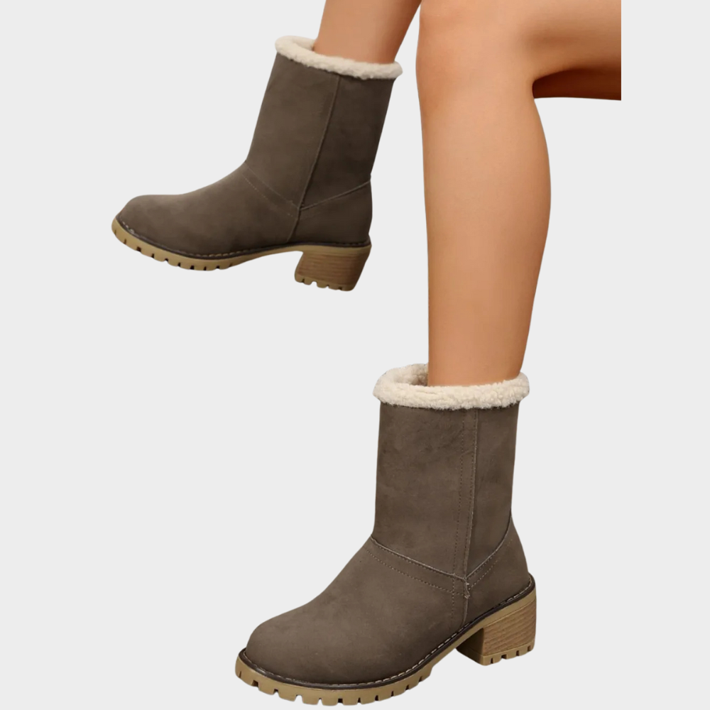 Brynn Stylish Mid-Heel Winter Boots