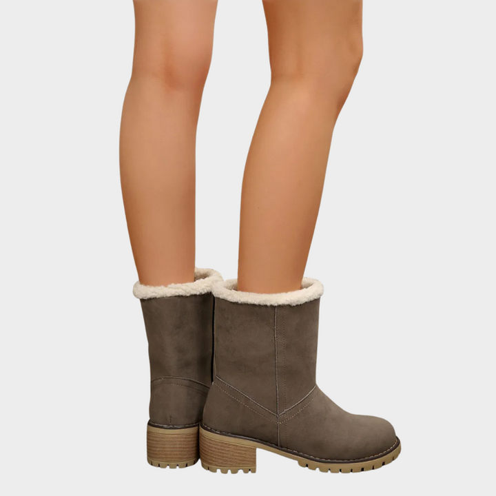 Brynn Stylish Mid-Heel Winter Boots