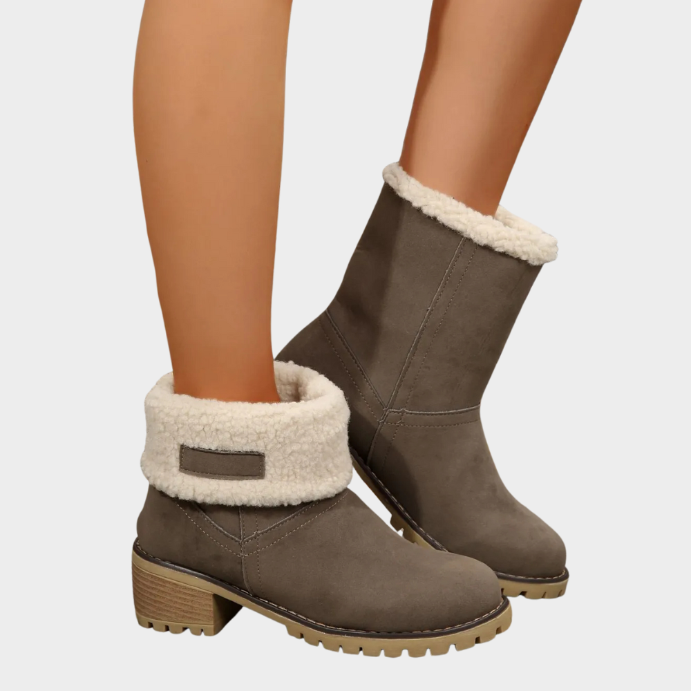 Brynn Stylish Mid-Heel Winter Boots