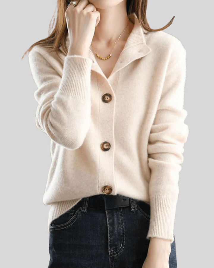 Claire Vintage-Inspired Cashmere Cardigan