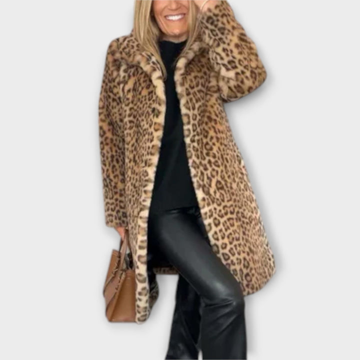 Amara Leopard Print Coat