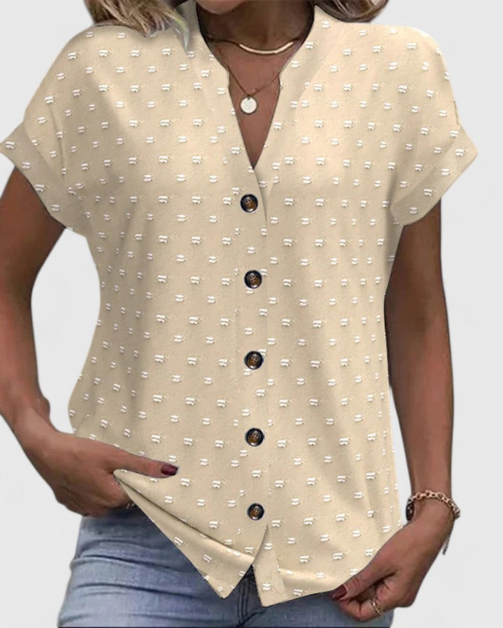Miles Comfortable V-Neck Blouse