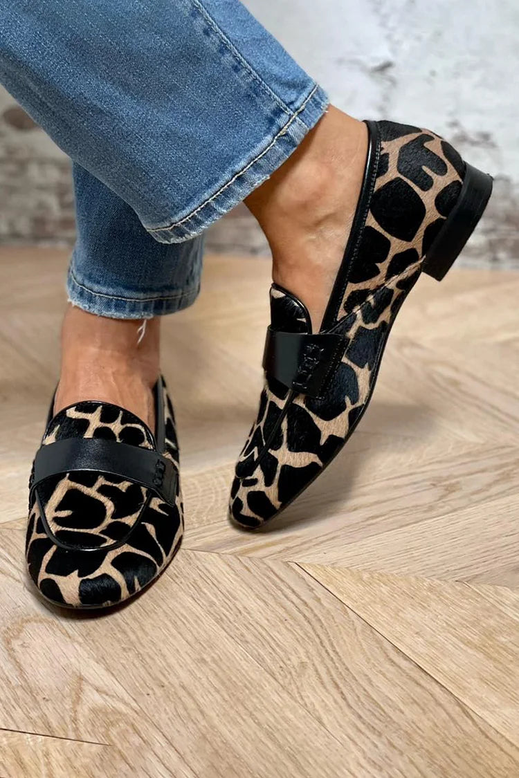 Elegant Animal-Print Loafer