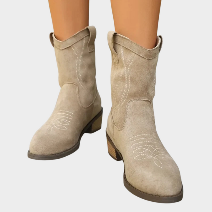 Chandler Western-Inspired Ankle Boots
