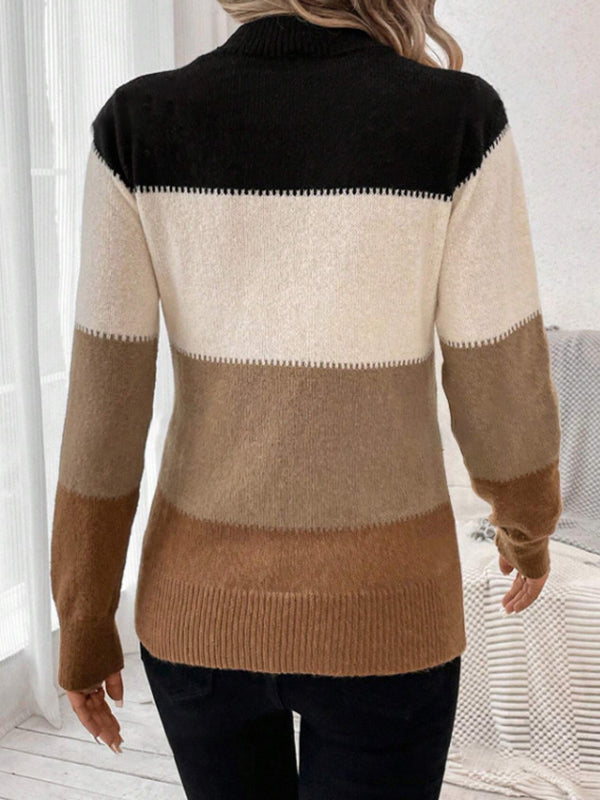 Zoey Colorblock Knit Sweater