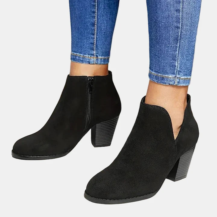 Hailey Chunky Heel Ankle Boots