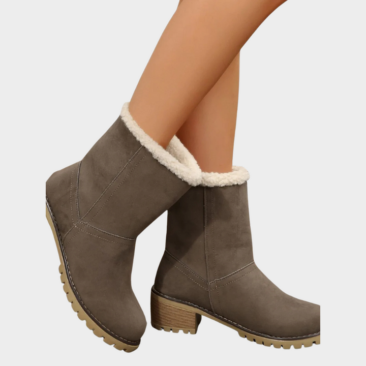 Brynn Stylish Mid-Heel Winter Boots