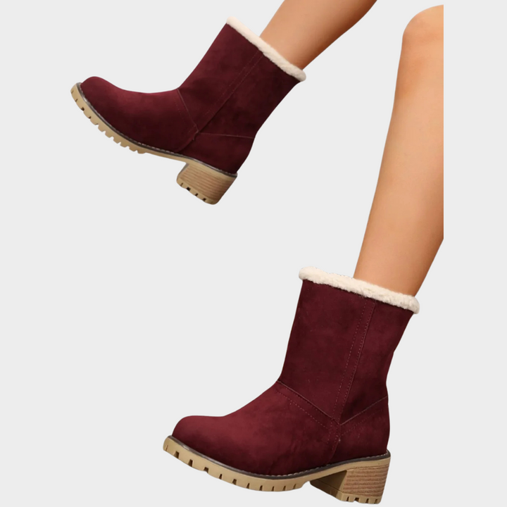Brynn Stylish Mid-Heel Winter Boots