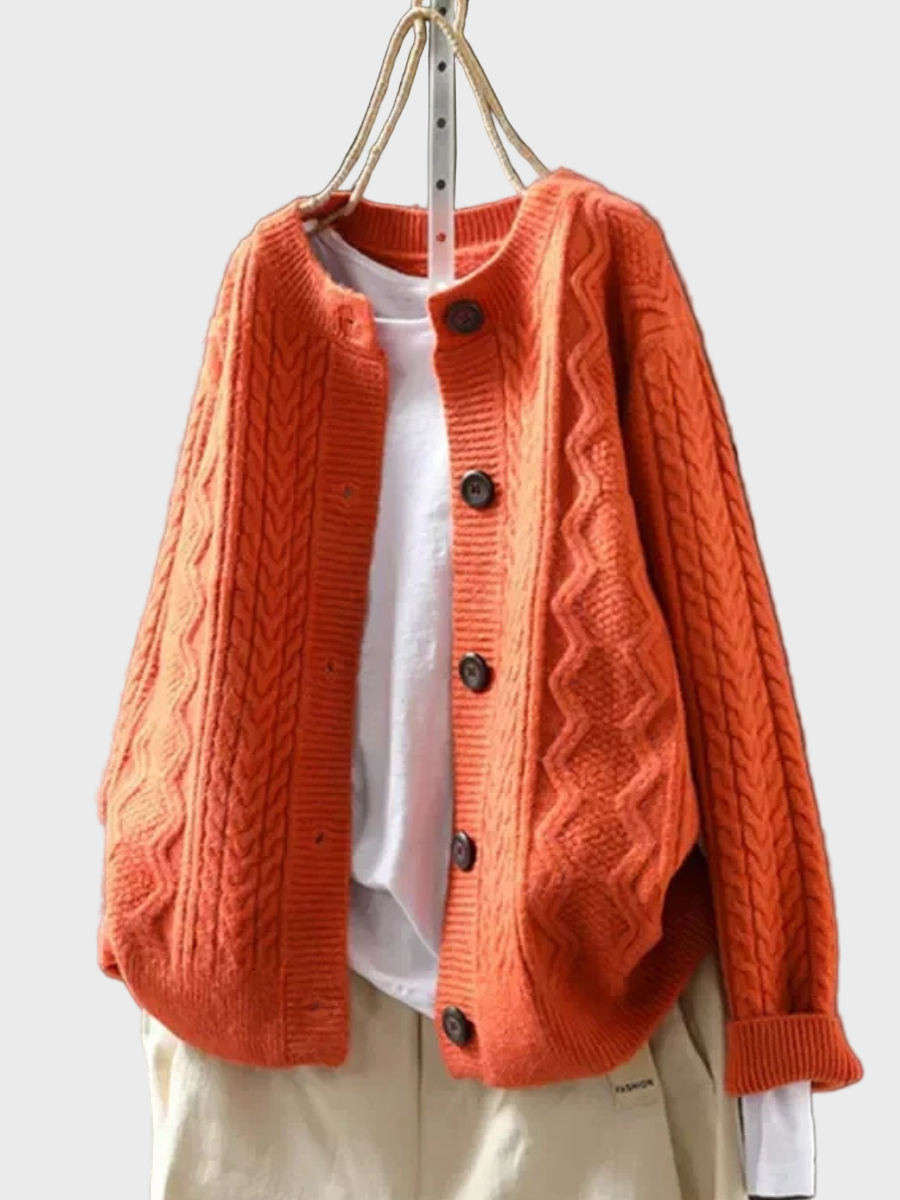 Solene Knitted Cable Cardigan