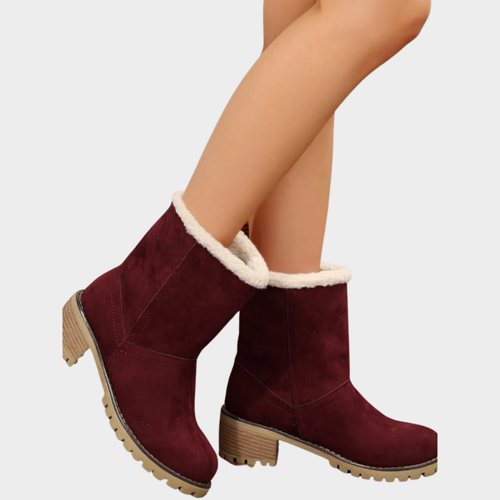 Brynn Stylish Mid-Heel Winter Boots