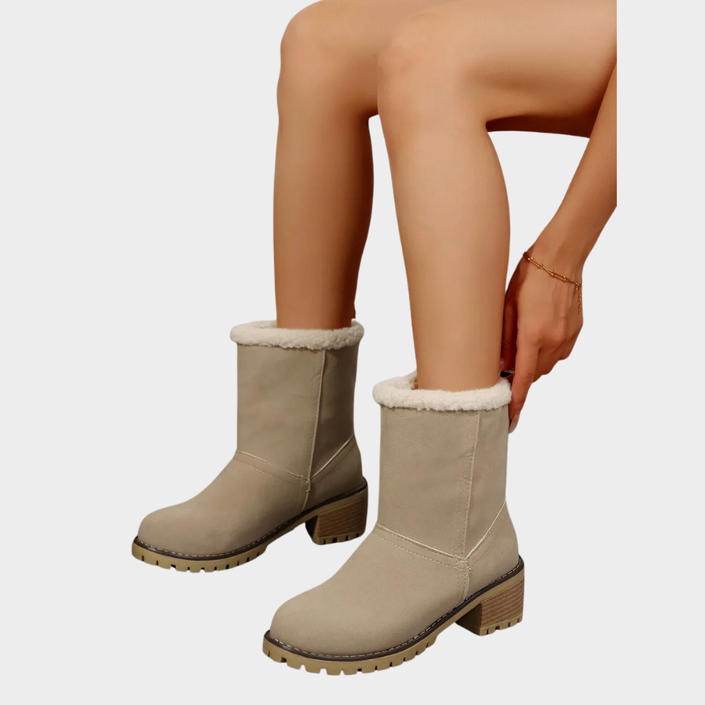 Brynn Stylish Mid-Heel Winter Boots