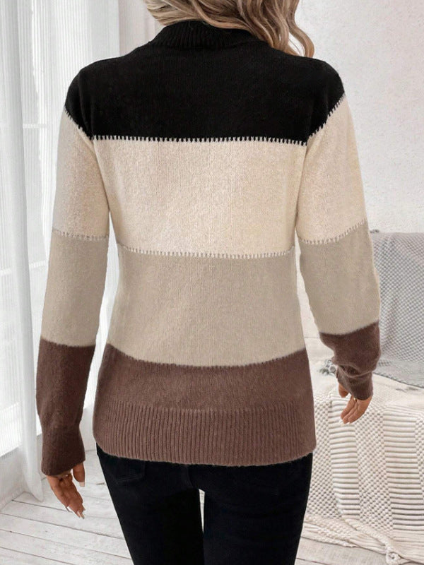 Zoey Colorblock Knit Sweater