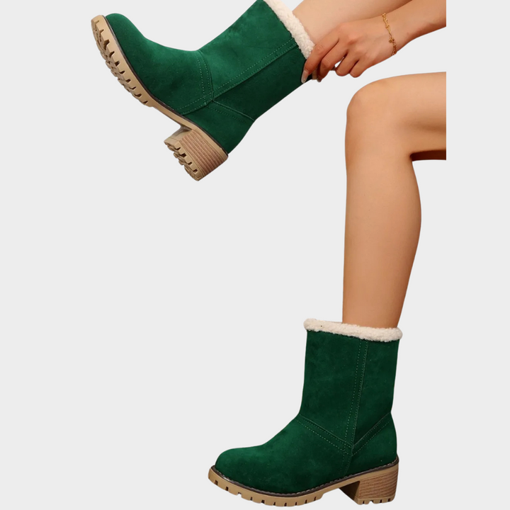 Brynn Stylish Mid-Heel Winter Boots