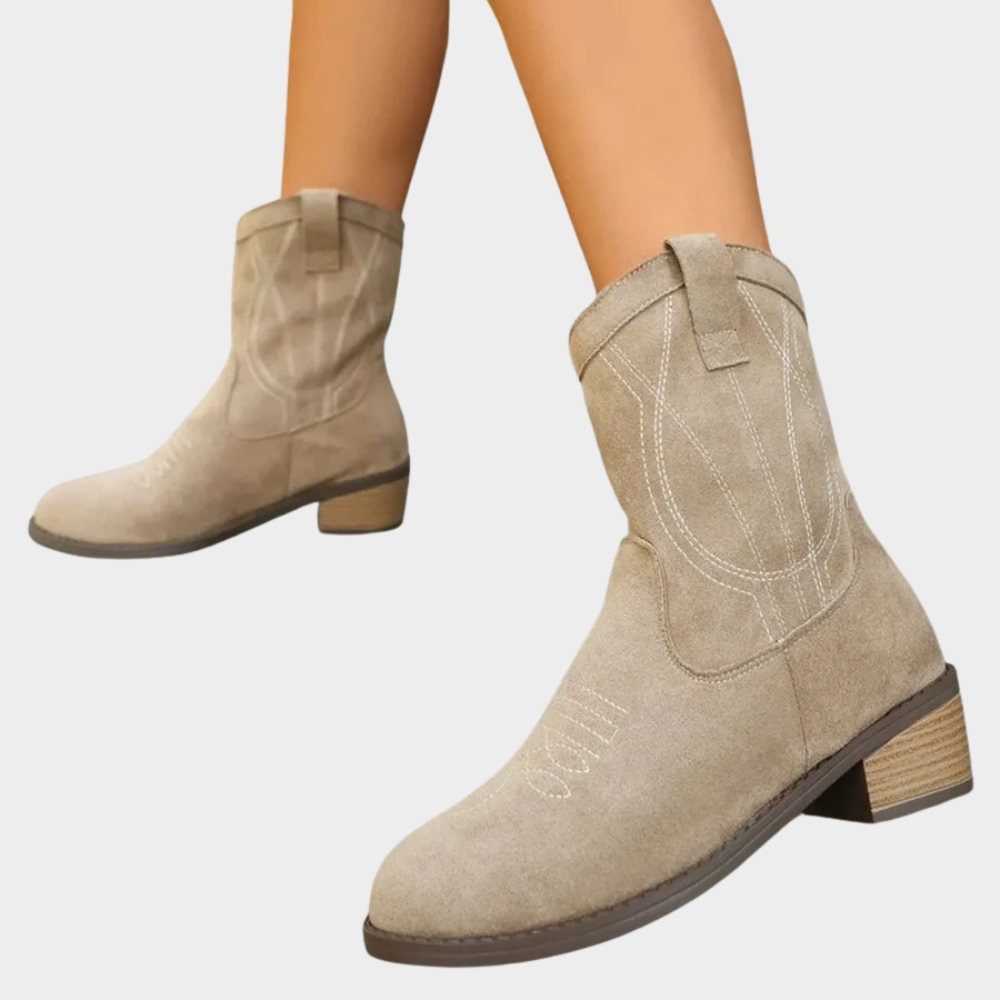 Chandler Western-Inspired Ankle Boots