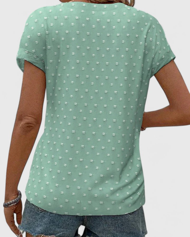 Miles Comfortable V-Neck Blouse