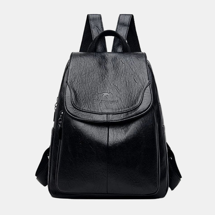 Isabella Anti-Theft Leather Backpack