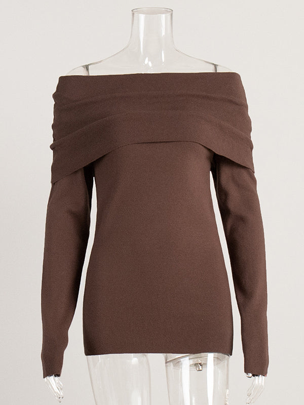 Erica Elegant Off-Shoulder Sweater