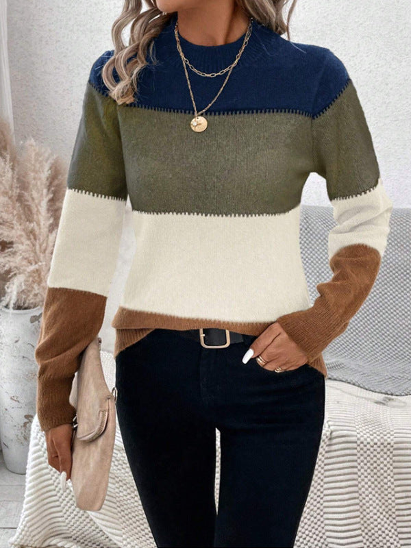 Zoey Colorblock Knit Sweater
