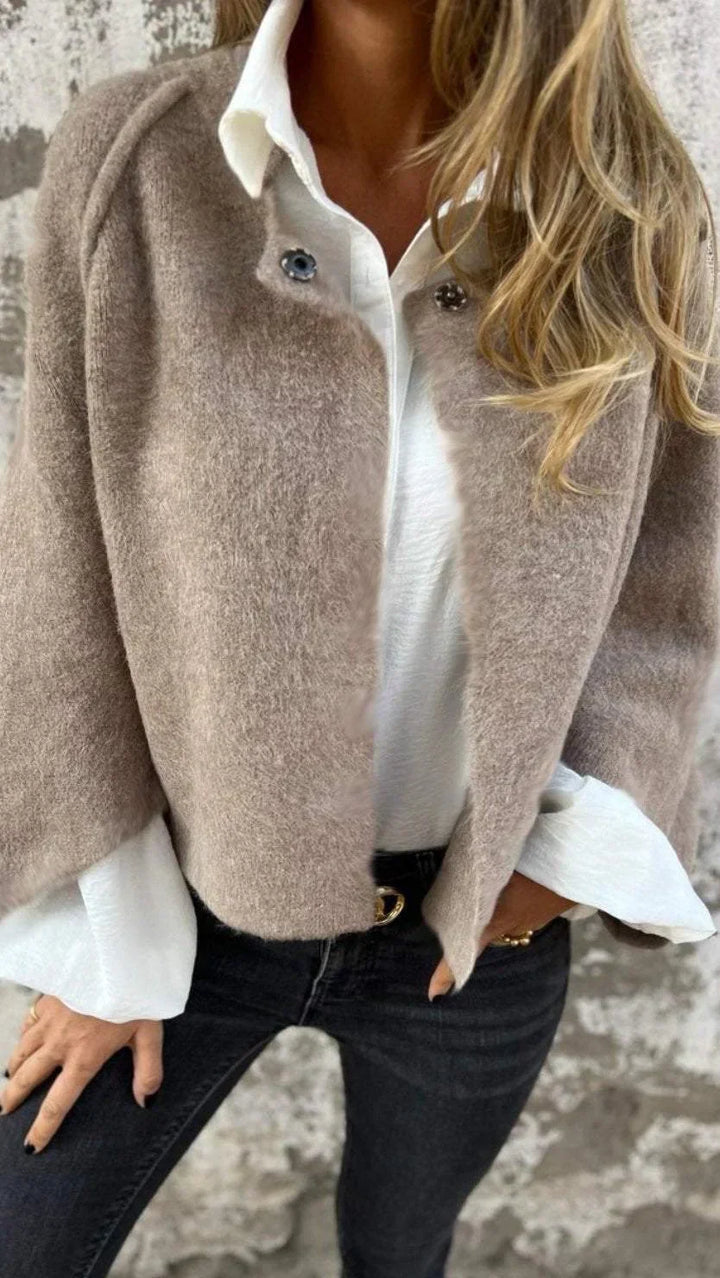 Celeste Round Neck Wool Coat