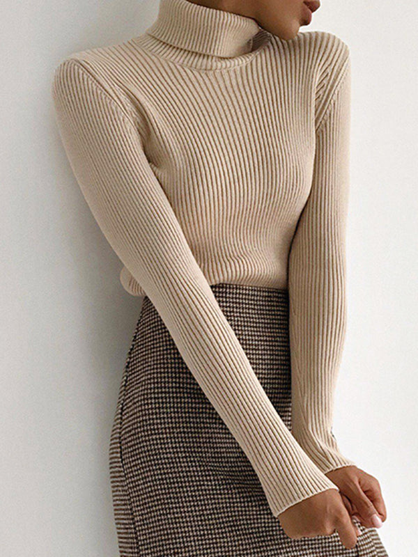Celeste Ribbed Turtleneck Sweater