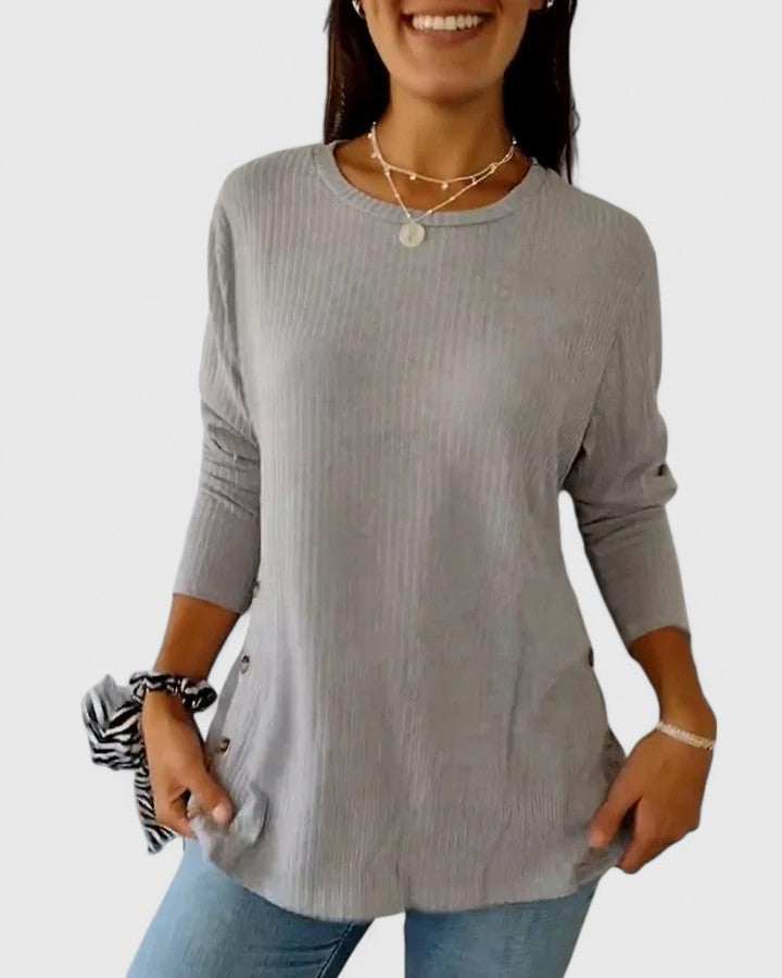 Riley Sophisticated Crew Neck Top
