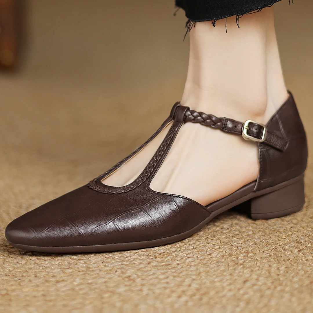 Lily Adjustable Strap Mary Jane Shoes