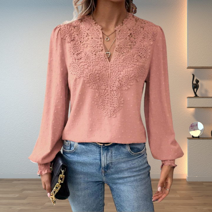 Louise Lace-Detail Sweater
