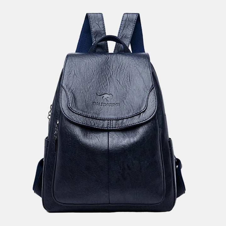Isabella Anti-Theft Leather Backpack