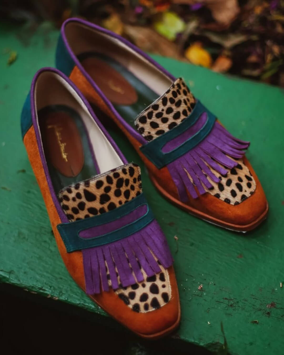 Animal-Print Fringe Loafer