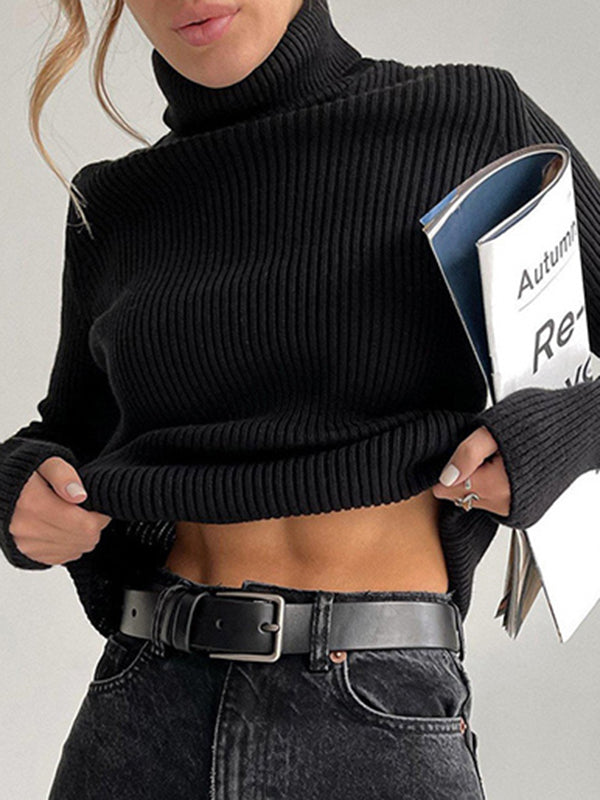 Celeste Ribbed Turtleneck Sweater