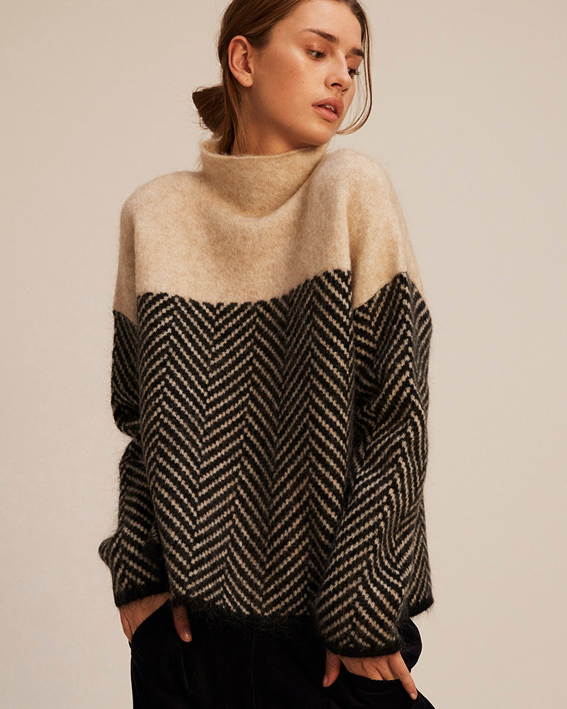 Norah Cozy Cotton Turtleneck Knit
