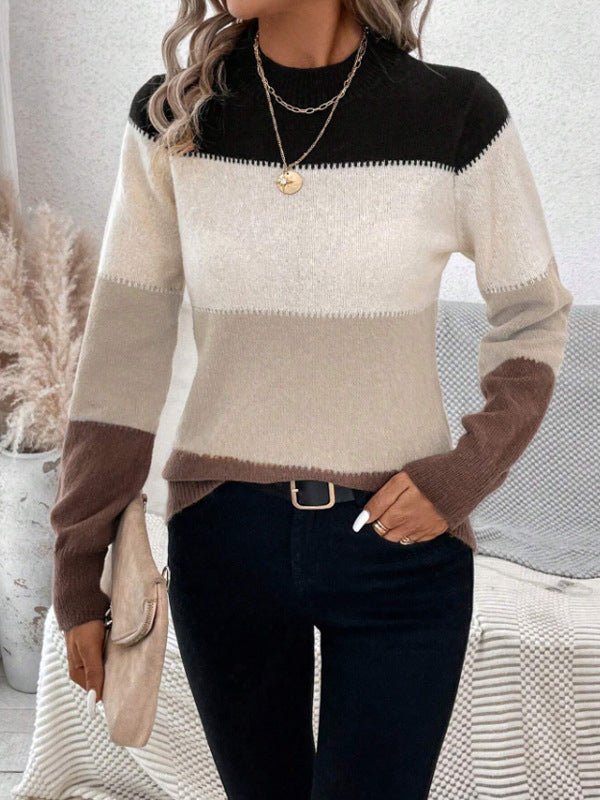 Zoey Colorblock Knit Sweater