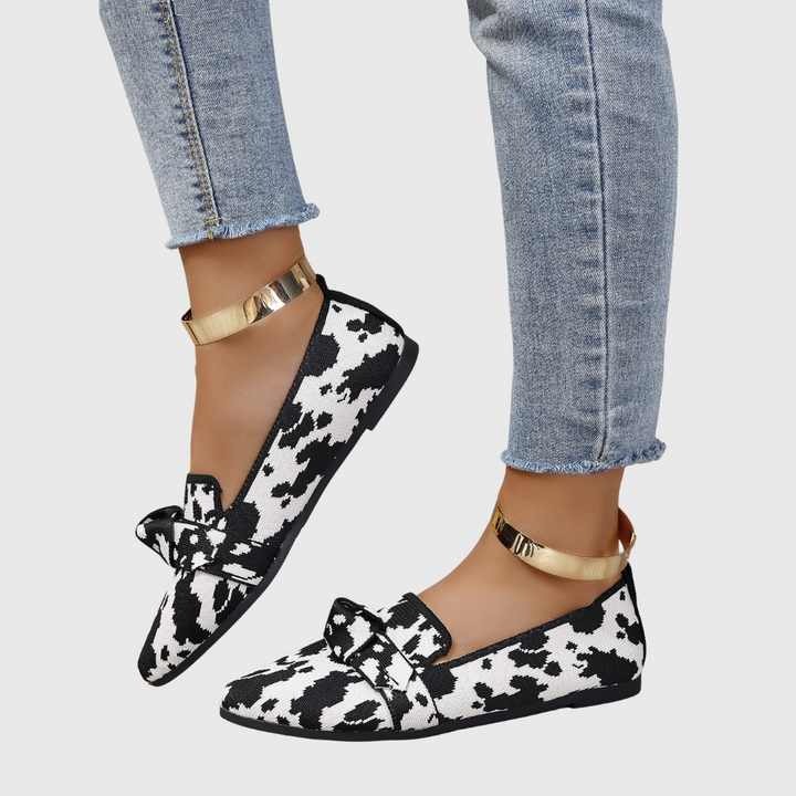 Mabel Dalmatian Print Comfort Loafers
