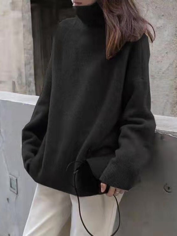 Cozy Heather Turtleneck Sweater