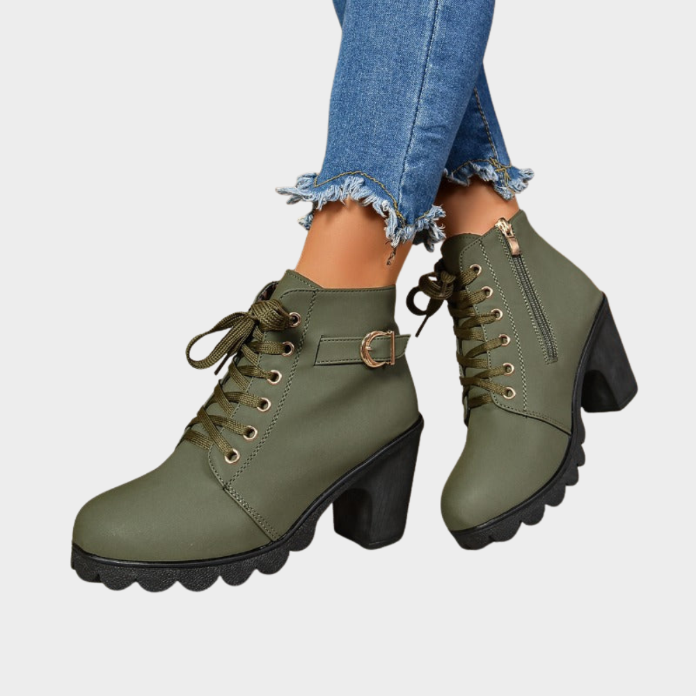 Kenna Block Heel Ankle Boots