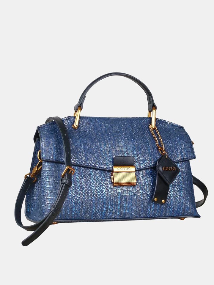 Clarissa Python Tote