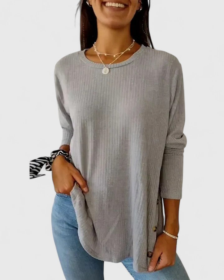 Riley Sophisticated Crew Neck Top