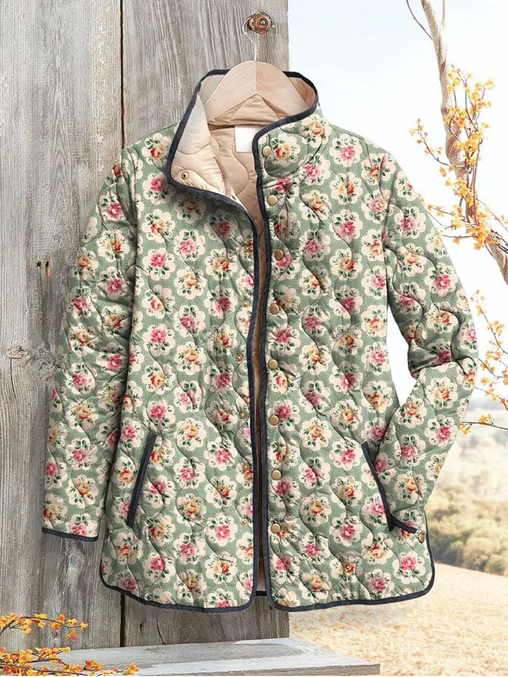 Retro Floral Print Women's Jacket