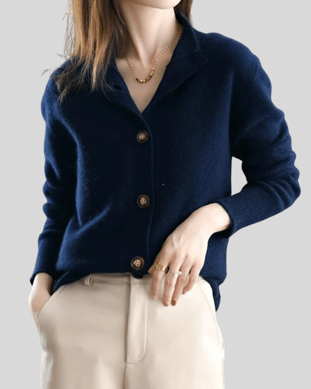 Claire Vintage-Inspired Cashmere Cardigan