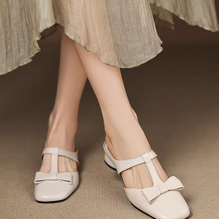 Evelyn Square Toe House Slippers